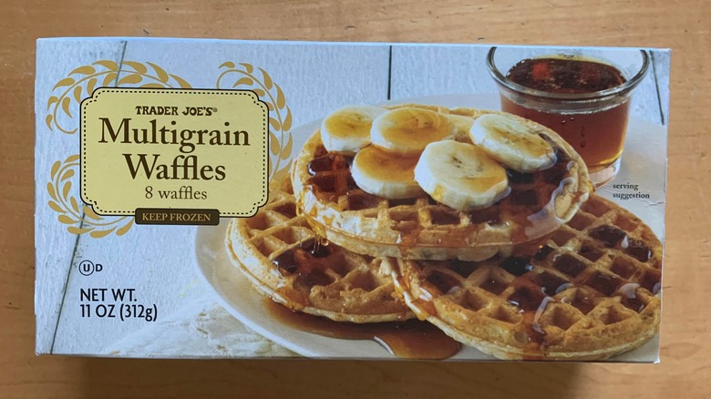 Trader Joe's multigrain waffles packaging