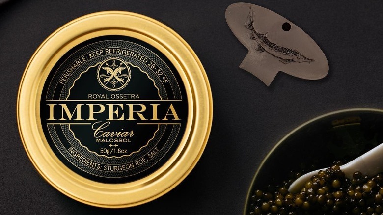 Imperia Royal Ossetra caviar tin