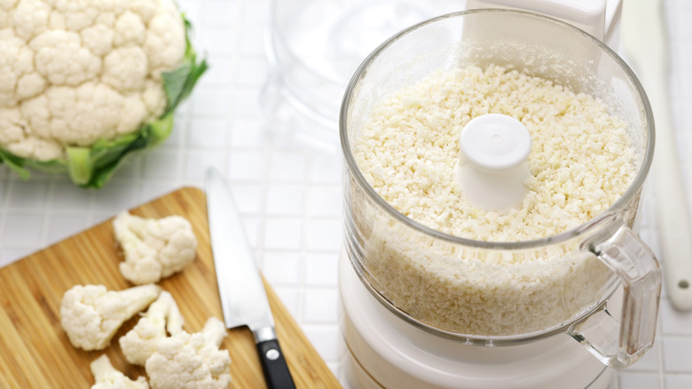 cauliflower rice in food processor