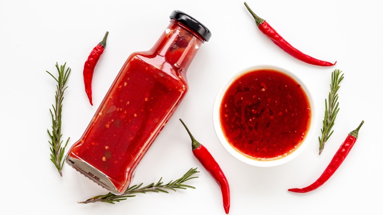 hot sauce with ingredients