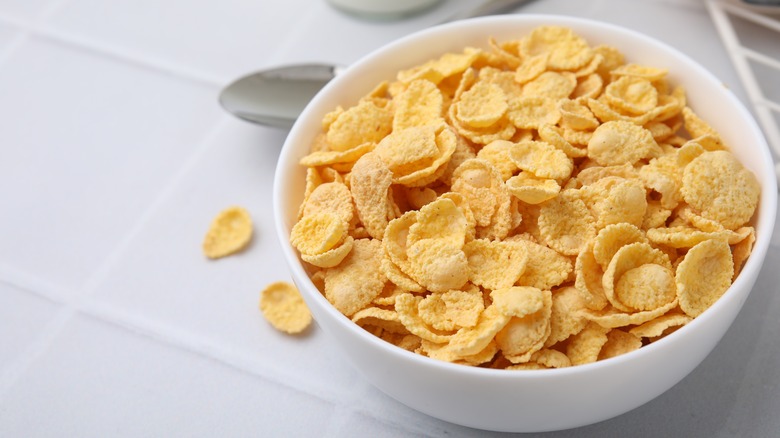 Bowl of corn flakes