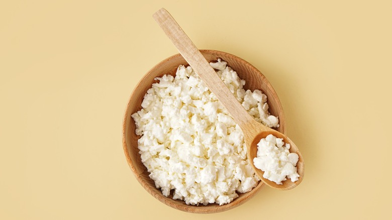 Bowl of cottage cheese