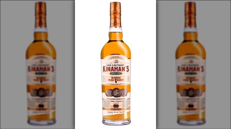 Bottle of Kinahan's Blended Irish Whiskey