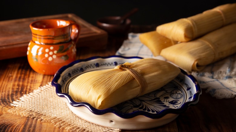 tamales on table 