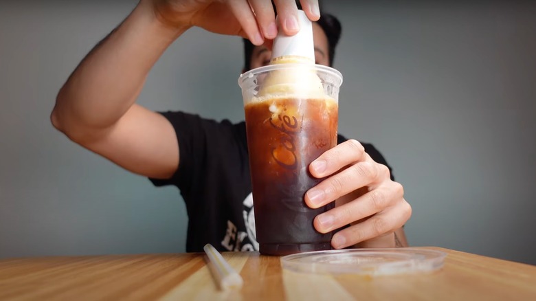 McDonald's ice cream coffee hack