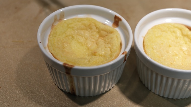 Collapsed baked soufflés