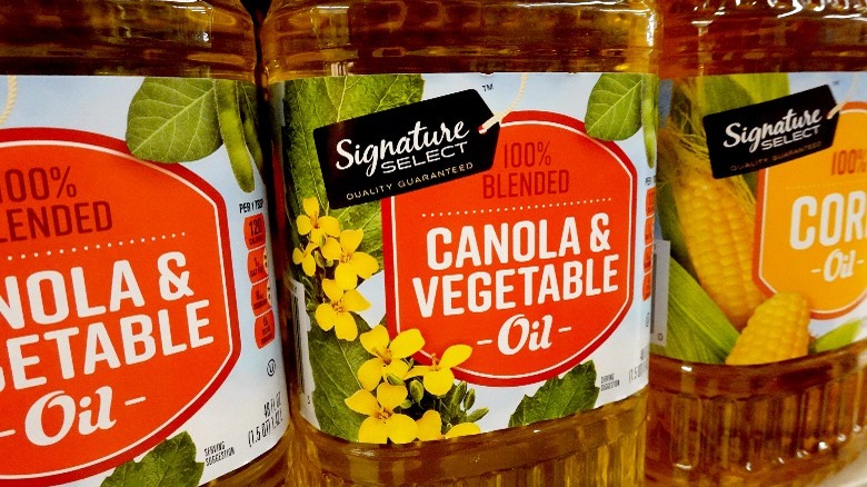 Canola and corn oil 