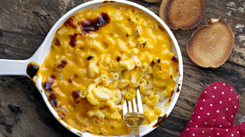 Bowl of macaroni and cheese