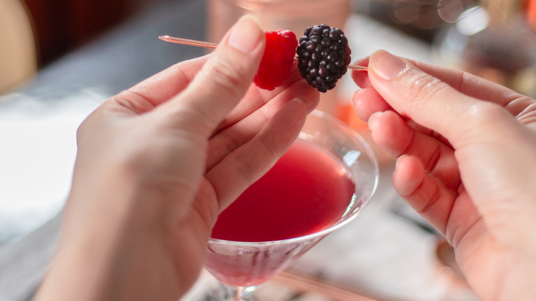 Chambord with berries