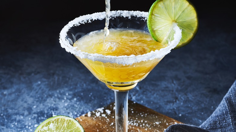 A delicious homemade margarita