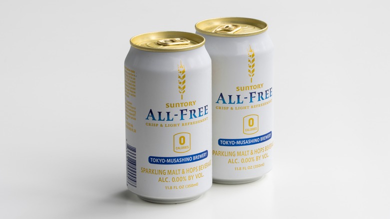 Cans of Suntory All-Free