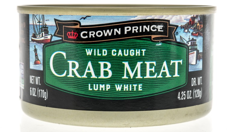 Crown Prince canned crabmeat