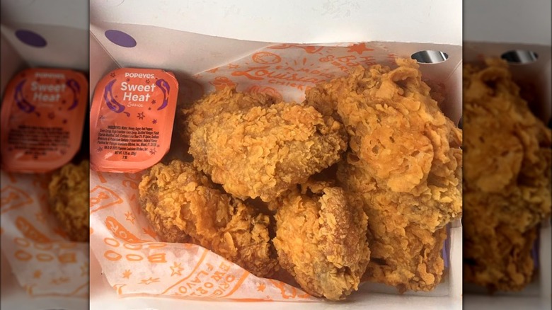 Box of Popeyes' Ghost Pepper Wings