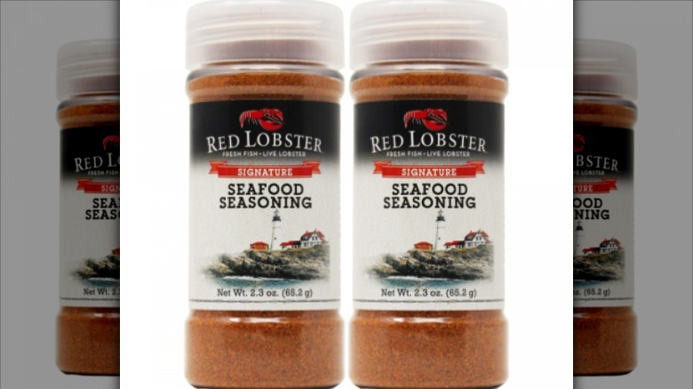 Bottles of Red Lobster seasoning 