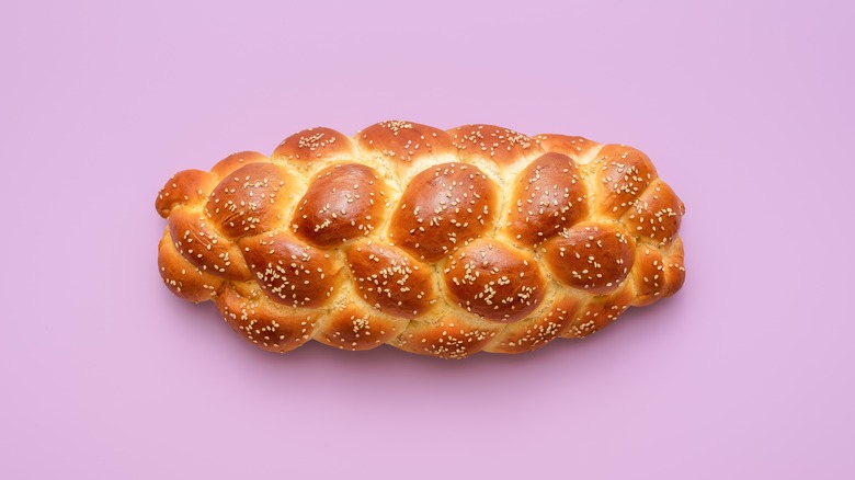 Loaf of challah bread