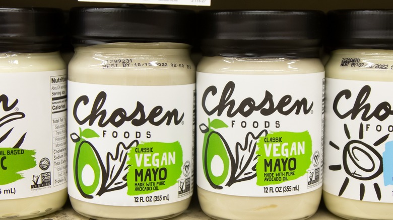 Chosen Foods Avocado Oil Vegan Mayo jars