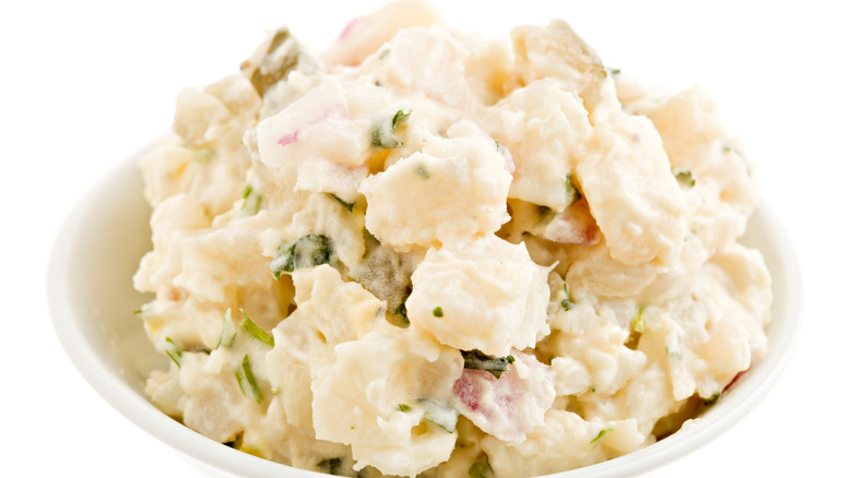 Bowl of KFC potato salad