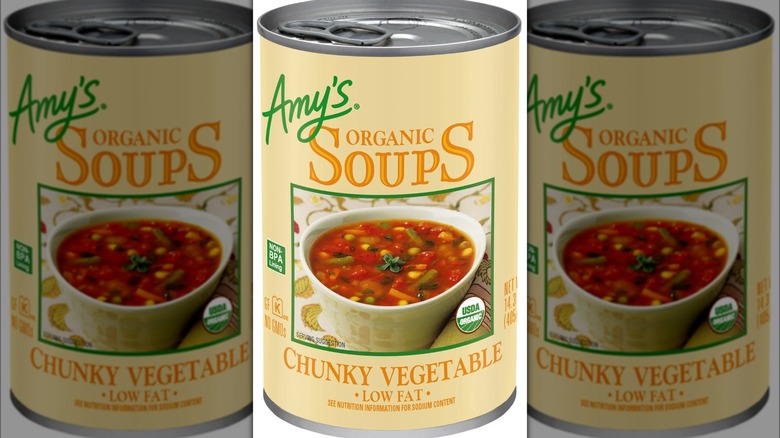 Amy's organic chunky vegetable soup