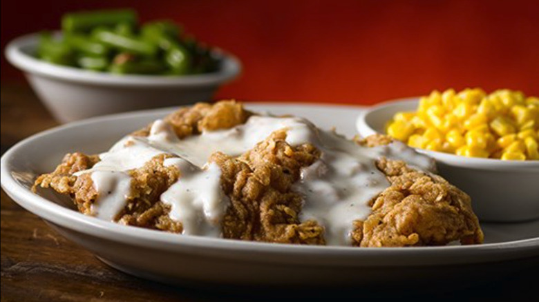 Country fried steak with gravy