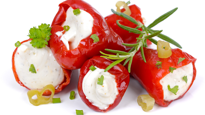 Feta cream peppers