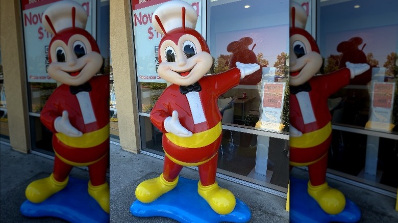 Jollibee mascot statue