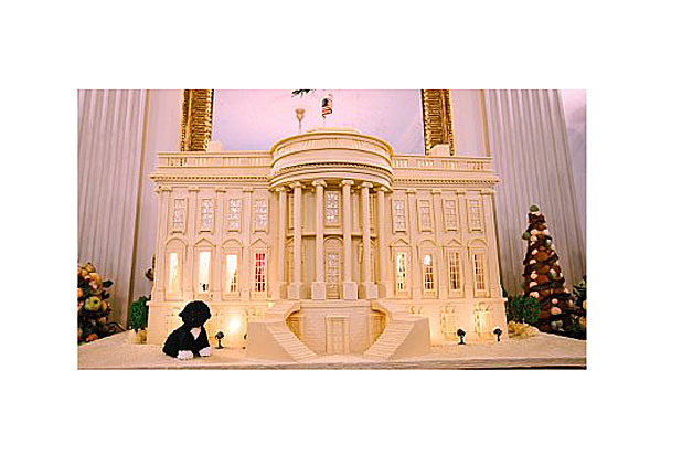 12. White House Gingerbread House  