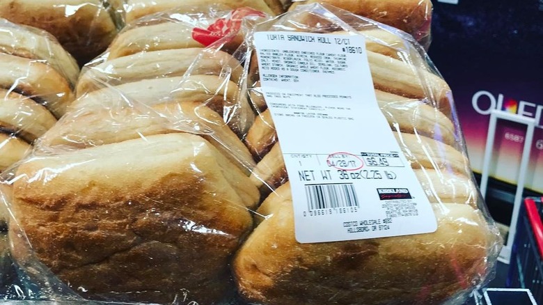 Bag of Costco torta rolls