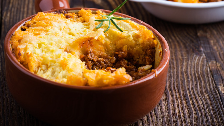 cottage pie in bowl