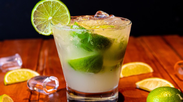 Caipirinha with lime