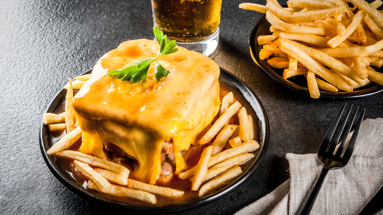 Francesinha with French fries