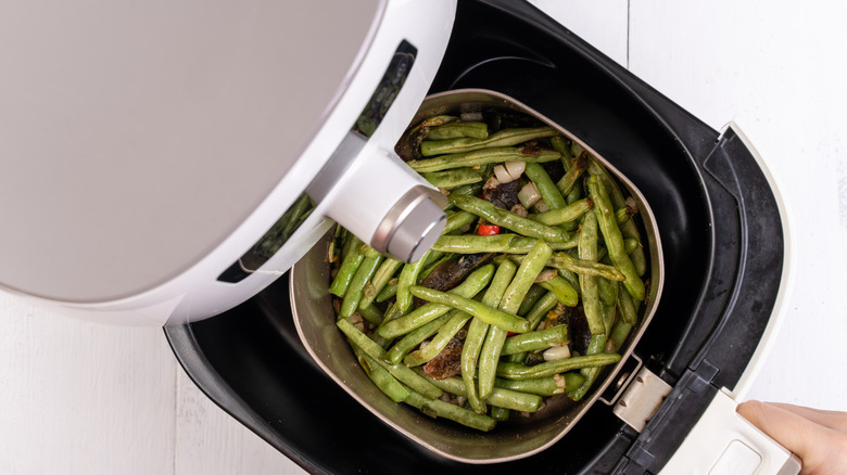 green beans in an air fryer