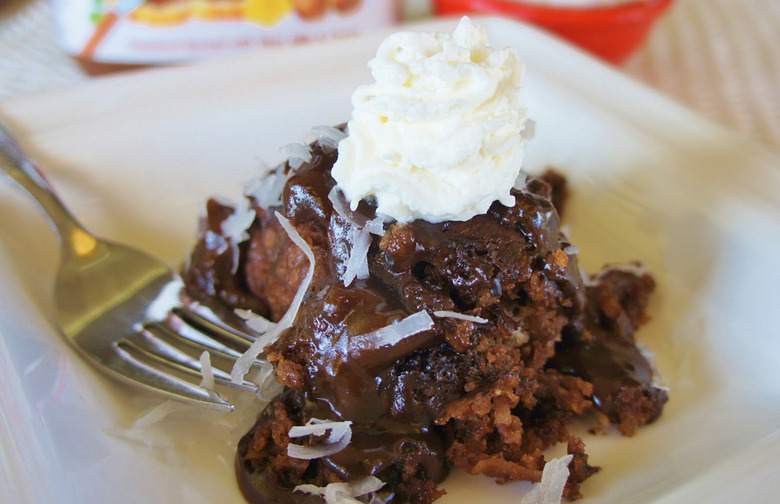 Slow-Cooker Coconut-Nutella Pudding Cake