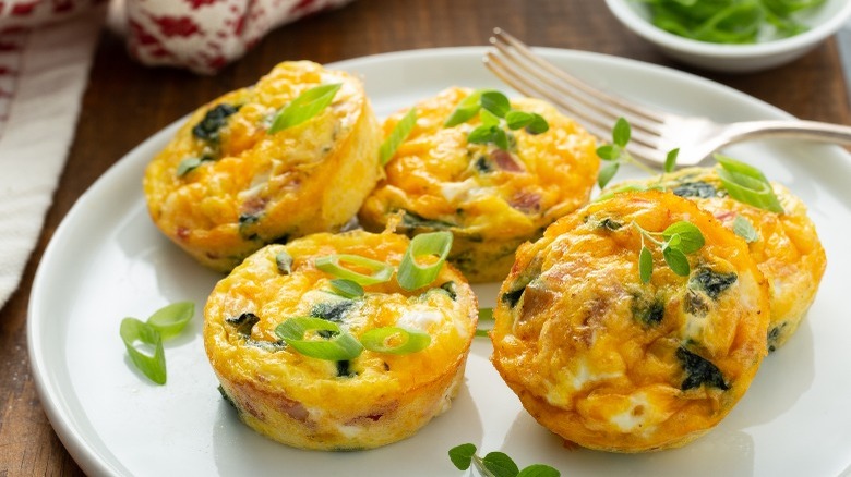 Egg muffins with chives