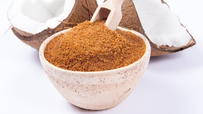 bowl of coconut sugar