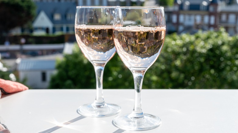 two glasses of Rosé d'Anjou