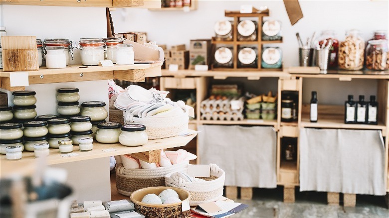 artisanal goods inside small business