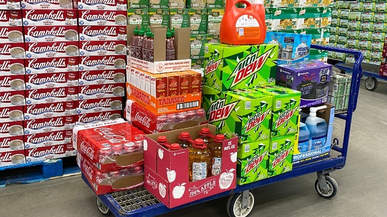 bulk sodas at warehouse market