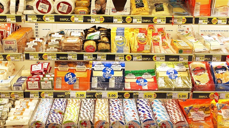 grocery store cheese section