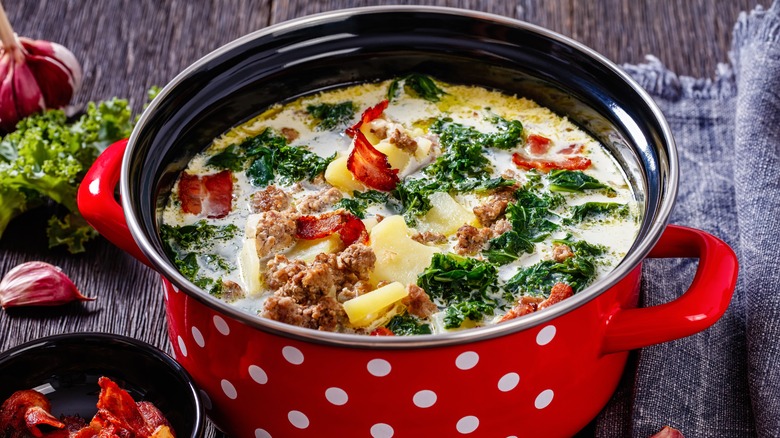 Zuppa Toscana with kale