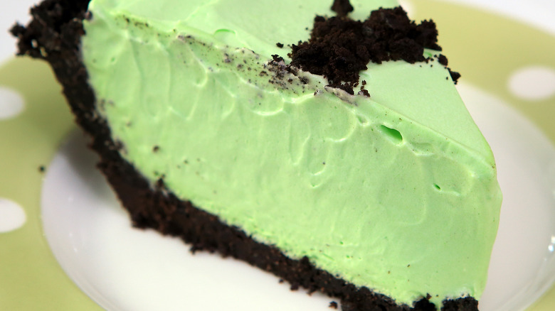 slice of grasshopper pie