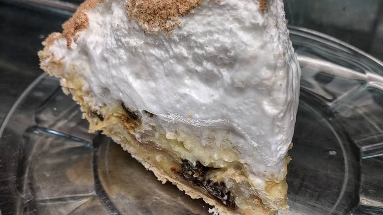 slice of sour cream raisin pie