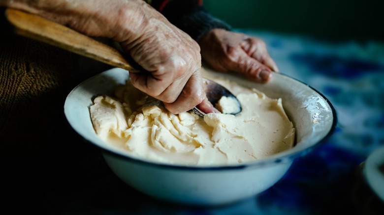 whey butter in bowl