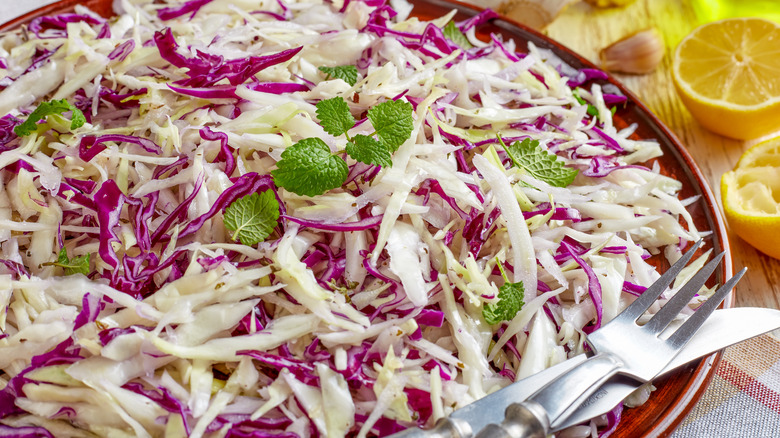 Lebanese-style coleslaw