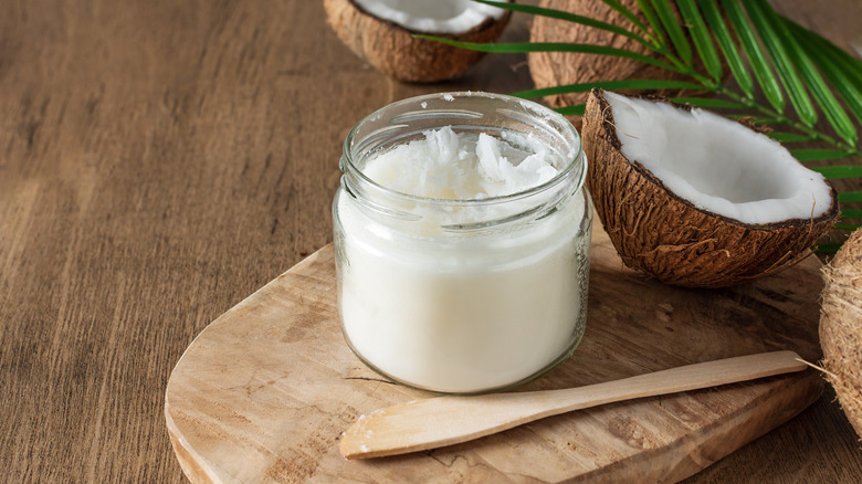 pure white homemade coconut butter