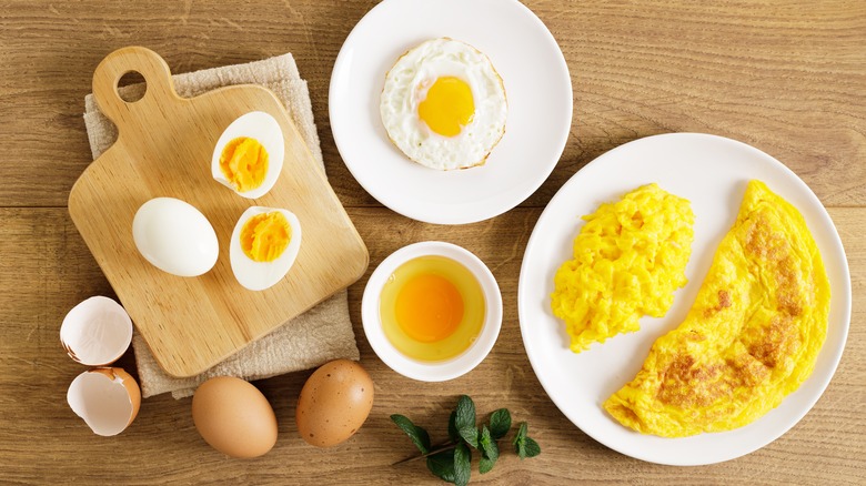 Different egg preparations