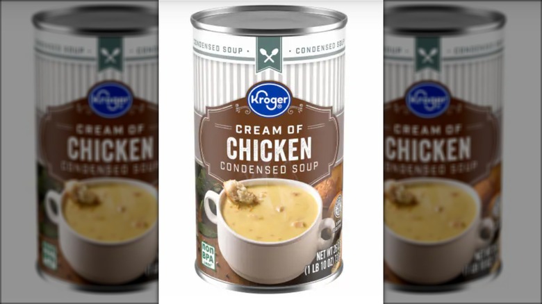 Can of Kroger cream of chicken soup