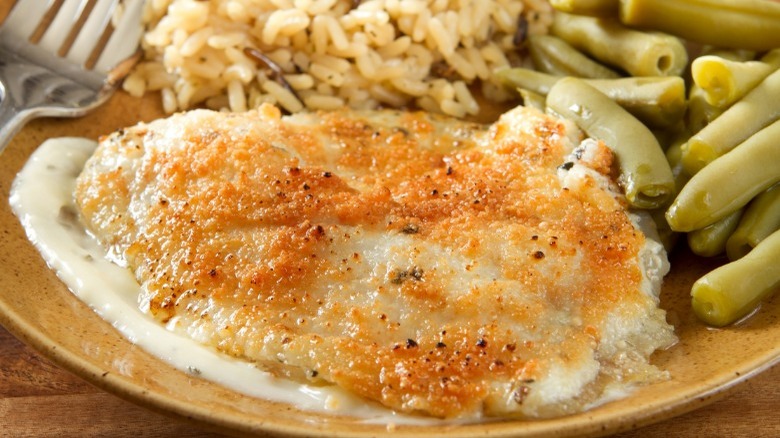 Pamesan crusted tilapia