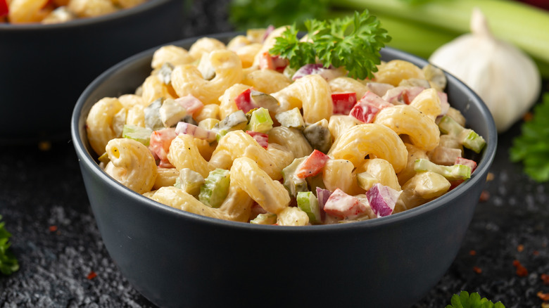 bowl of macaroni salad