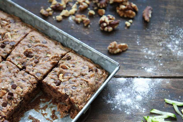 8. Gluten-Free Chocolate-Chip Zucchini Bread Squares Recipe