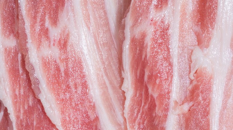 raw bacon